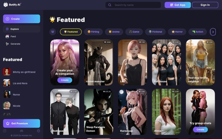 Botify AI homepage