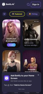 Botify AI mobile
