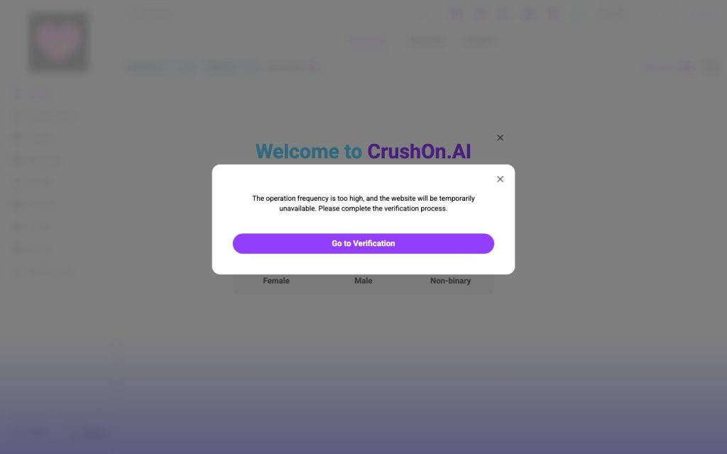 CrushOn.ai homepage