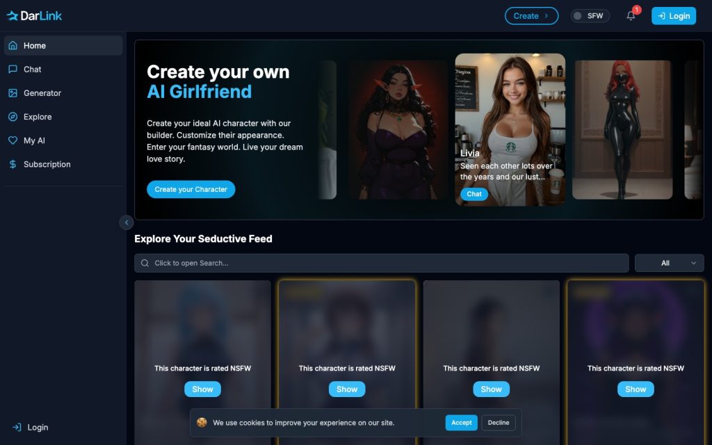 DarLink AI homepage