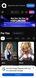 Flipped.Chat mobile