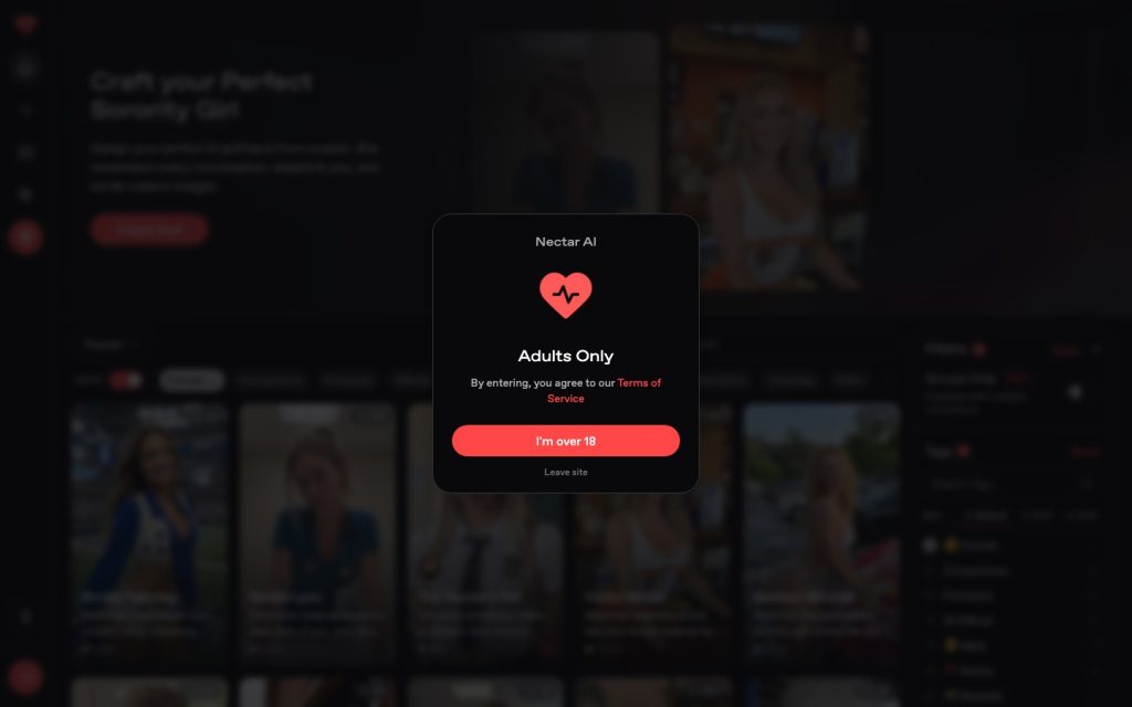 Nectar AI homepage