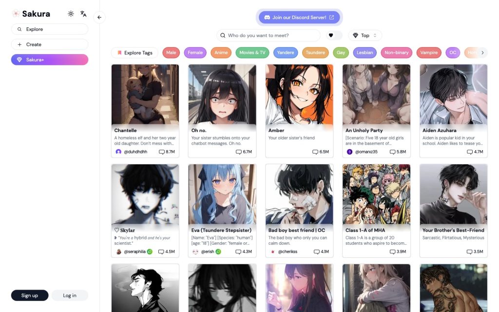 Sakura AI homepage