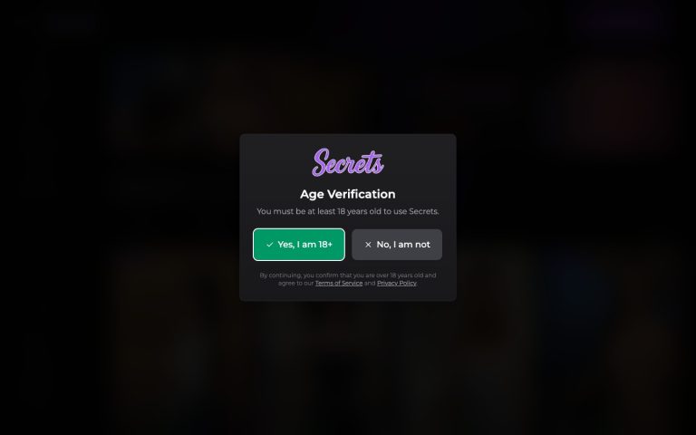 Secrets AI homepage